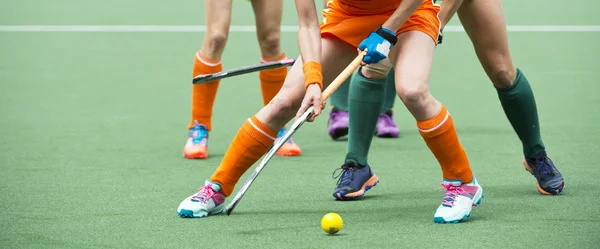 Hockey su prato centrocampo sfida — Foto Stock