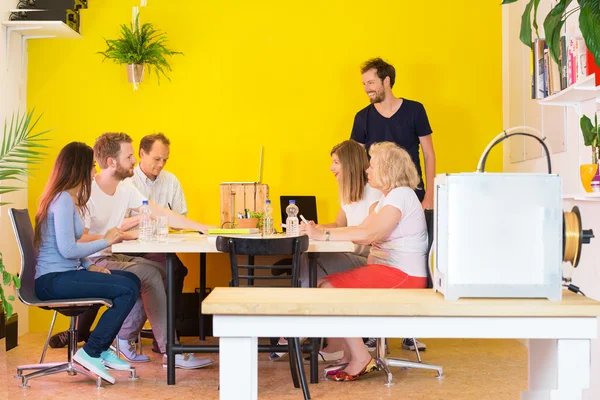 Designers Discussing In 3D Printing Studio — Stock Photo, Image