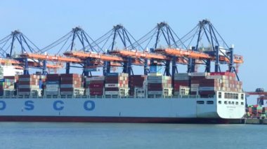 konteyner gemisi rotterdam Limanı kaldırılıyor