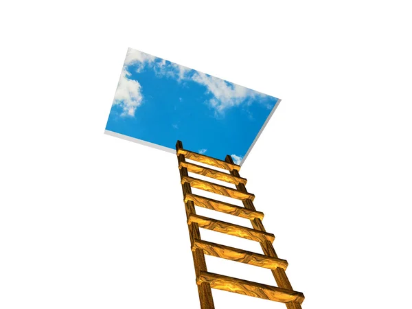 Ladder to the sky Stock Photo