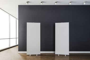 boş tuval posteri ile 3D modern iç