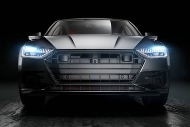 3 boyutlu güzel spor araba.