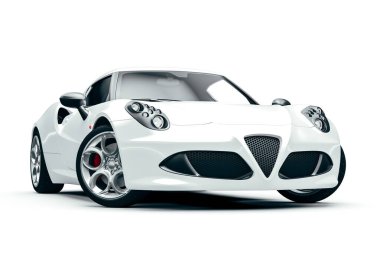 3D egzotik süper araba.