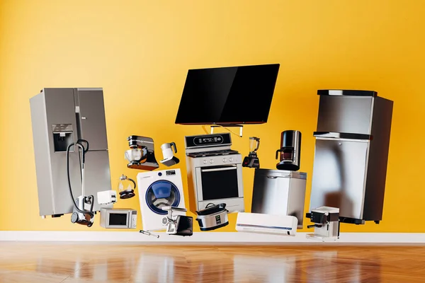 Variety Home Appliances Concept Design — Stock Photo, Image