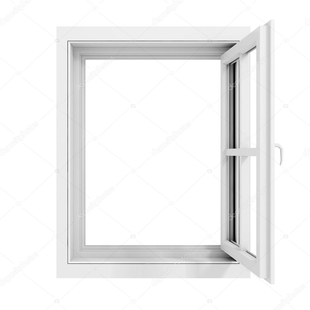 3d window frame on white background Stock Photo by ©digitalgenetics ...