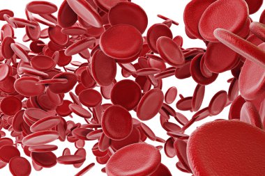 3d red blood cells clipart