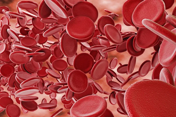 3d røde blodlegemer - Stock-foto