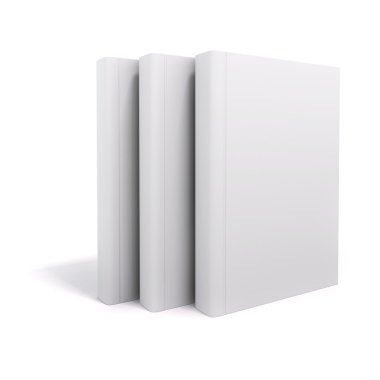 boş kapaklar ile 3D kitap