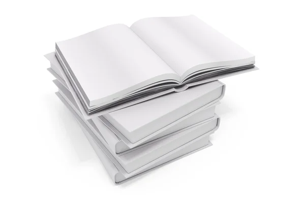 3d book with blank covers — Stock Photo, Image