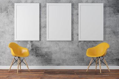 3D modern bilgisayar işyeri