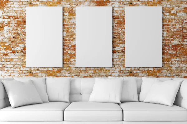 3D modern bilgisayar işyeri