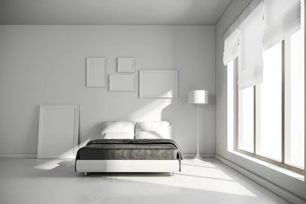 3d interior bedroom render — Stock Photo, Image