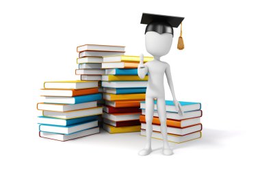 3D adam ve kitaplar, eğitim kavramı