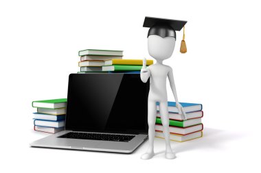 3D adam ve kitaplar, eğitim kavramı