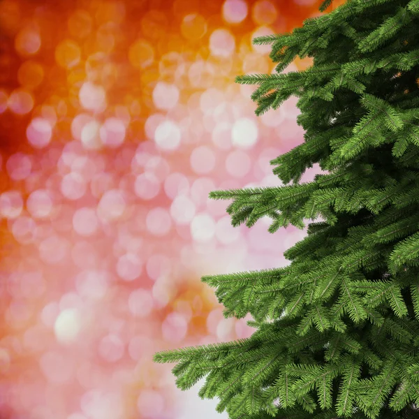 3D-kerstboom decoratie achtergrond — Stockfoto