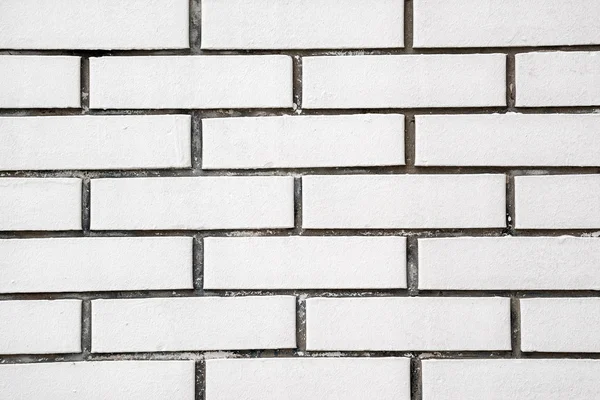 Exposed white vintage brick wall texture — Stock Photo, Image