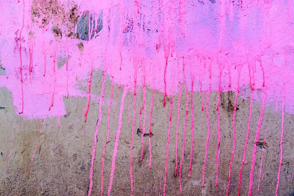 Grunge rosa pintado e textura da parede manchada — Fotografia de Stock