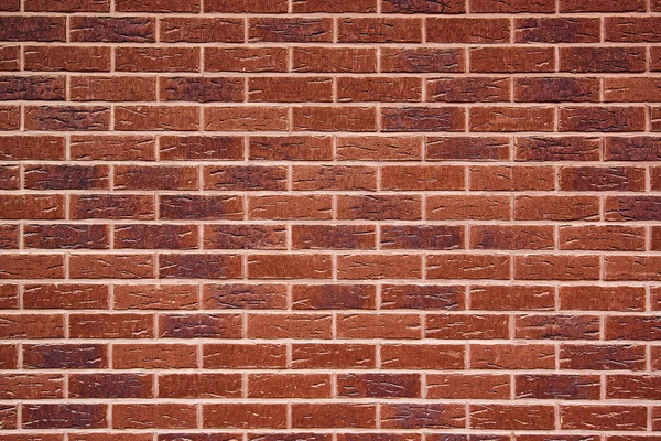 Exponerade röd vintage brick wall konsistens — Stockfoto