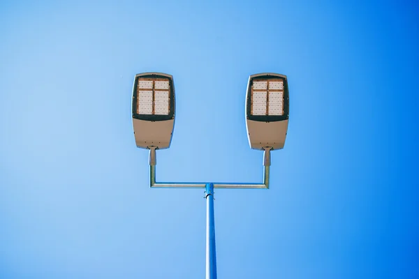 Outdoor basketball court led lighting — 图库照片