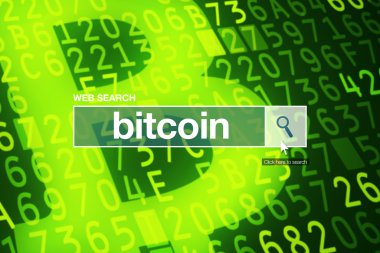 Web arama çubuğu Sözlük terimi - bitcoin