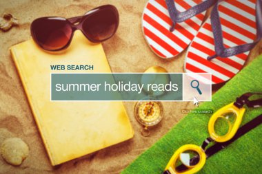 Web arama çubuğu Sözlük terimi - yaz tatili okur