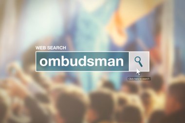 Web arama çubuğu Sözlük terimi - ombudsman