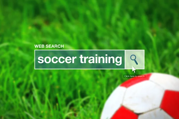 Www Szukaj bar termin ze słowniczka - szkolenia piłka nożna — Zdjęcie stockowe