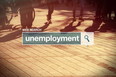 İşsizlik web arama çubuğu Sözlük terimi