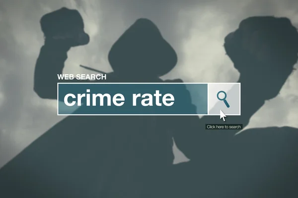 Brottslighet klassar web bar ordlista sökterm — Stockfoto