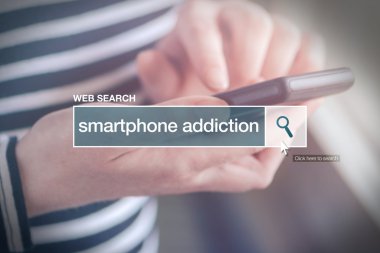 Web arama çubuğu Sözlük terimi - smartphone bağımlılığı