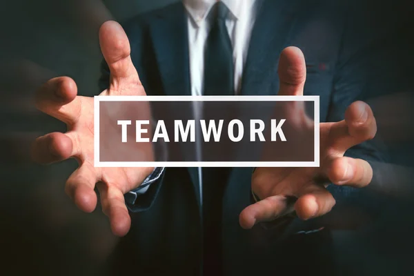 Concept of teamwork in business project — Stock Photo, Image