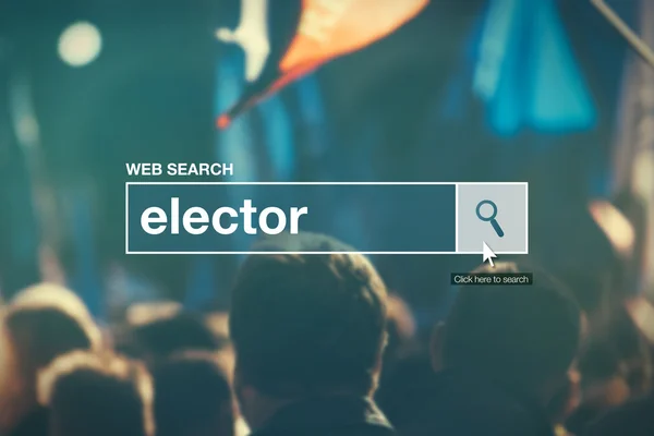 Elector web search — Stock Photo, Image
