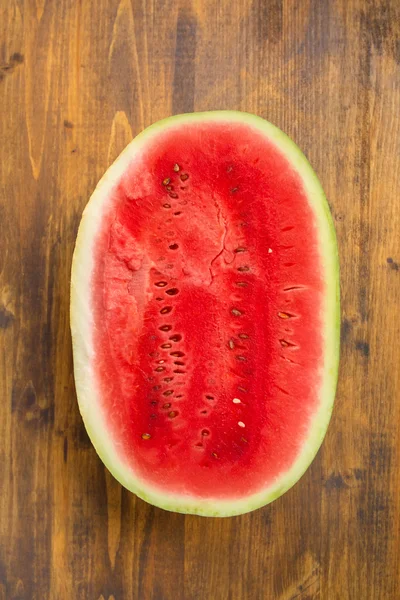 Scheibe mit Wassermelonenquerschnitt — Stockfoto