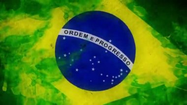 Animasyonlu Brezilya bayrağı