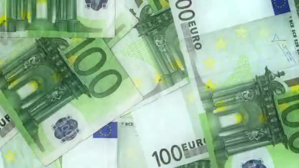 Cent euros pile, animation stop motion — Video