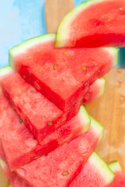 Nahaufnahme von Wassermelonenscheiben — Stockfoto