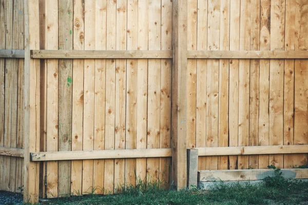 Wooden backyard fence — Stock Photo, Image