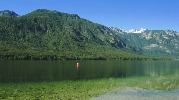 Bohinjské jezero, Slovinsko — Stock video