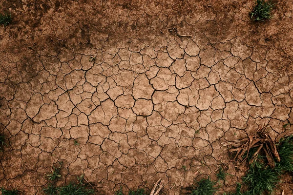 Kuraklık Arka Planı Kuru Toprak Dokusu Üst Görünümü Arkaplan Olarak — Stok fotoğraf