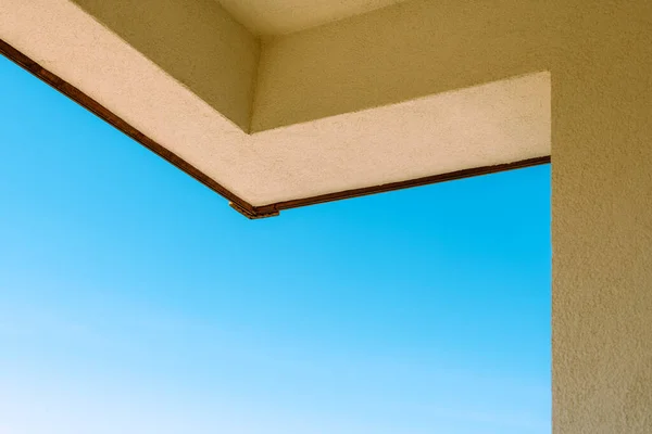 Minimalismo Arquitetônico Indústria Construção Arquitetura Fundo Mínimo Detalhe Edifício Imobiliário — Fotografia de Stock