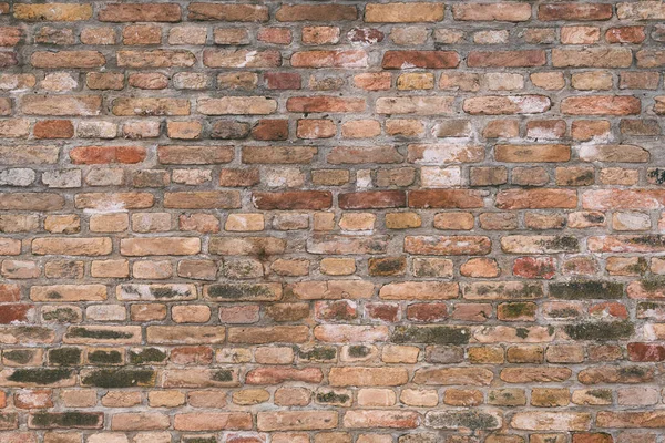 Rustic Worn Brick Wall Pattern Background Old Weathered Bricks — Stock Photo, Image