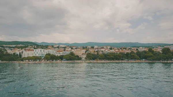 Crikvenica Croatia Juli 2021 Stad Crikvenica Baai Van Kvarner Kroatië — Stockfoto