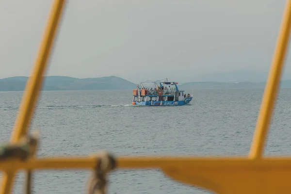 Crikvenica Chorvatsko Července 2021 Plima Jedan Seafari Skleněná Loď Přepravující — Stock fotografie