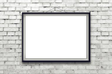 siyah çerçeve içinde boş yatay resmi posteri