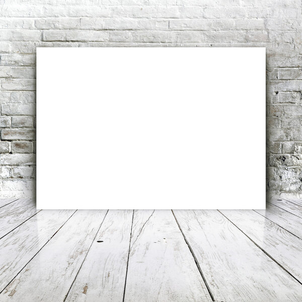 Blank poster as copy space template for your design