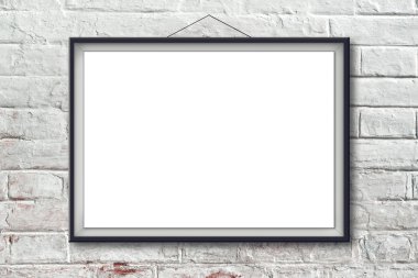 siyah çerçeve içinde boş yatay resmi posteri