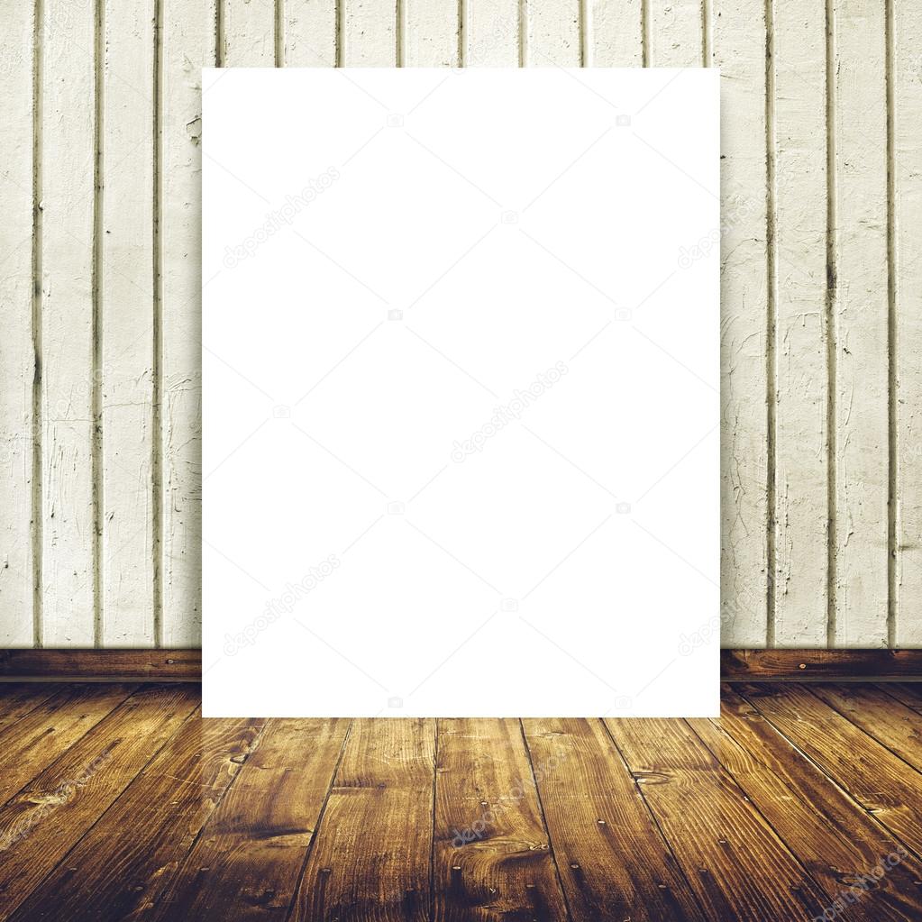 Blank poster as copy space template for your design