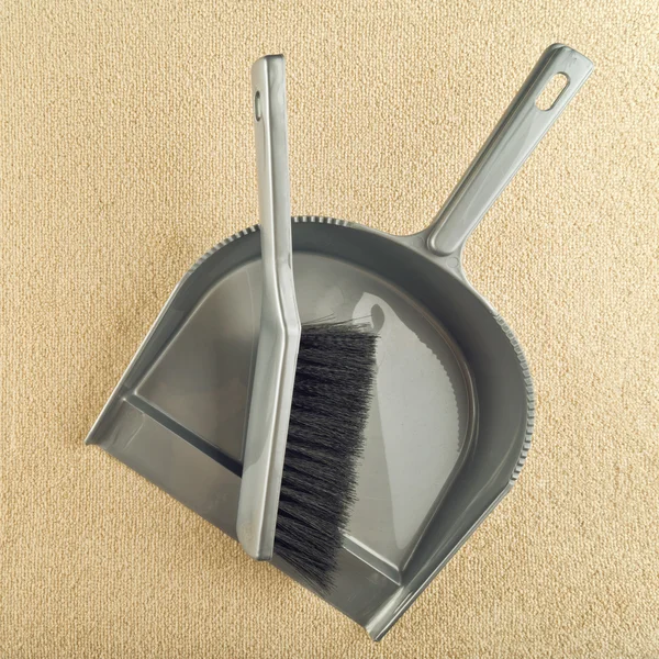 Dustpan and brush floor sweeper