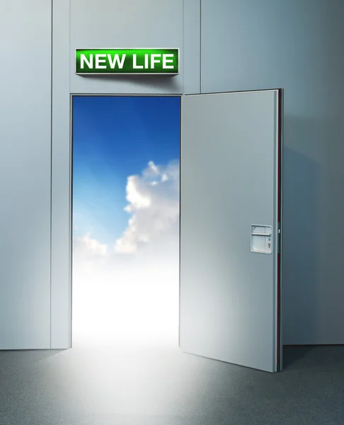 New life door to heaven — Stock Photo, Image