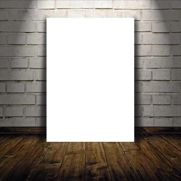 Blank poster as copy space template for your design — Stock Photo, Image